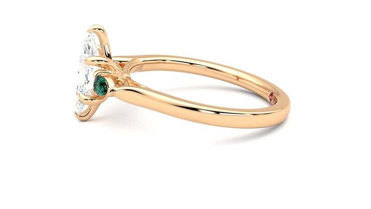 Taylor & Hart Faith Marquise Engagement Ring 360 degree image 21