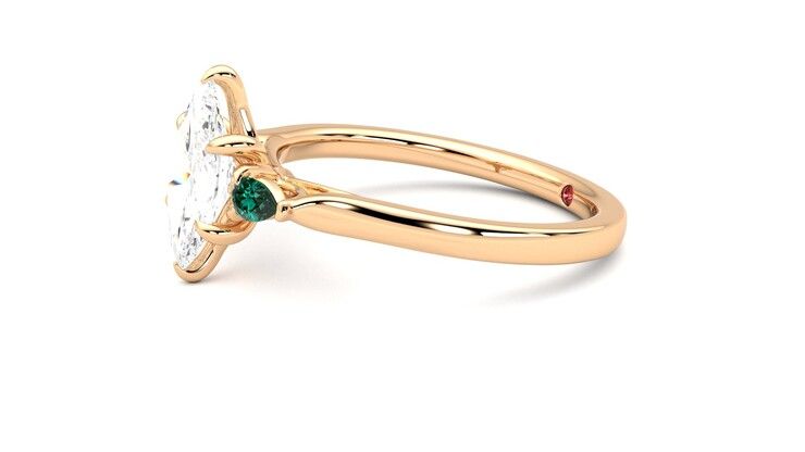 Taylor & Hart Faith Marquise Engagement Ring 360 degree image 22