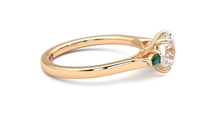 Taylor & Hart Faith Round Engagement Ring 360 degree image 9