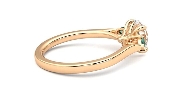 Taylor & Hart Faith Round Engagement Ring 360 degree image 11
