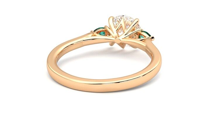 Taylor & Hart Faith Round Engagement Ring 360 degree image 14