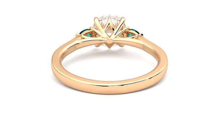 Taylor & Hart Faith Round Engagement Ring 360 degree image 15