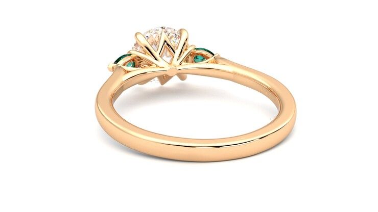 Taylor & Hart Faith Round Engagement Ring 360 degree image 16