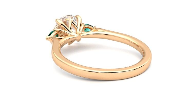 Taylor & Hart Faith Round Engagement Ring 360 degree image 17