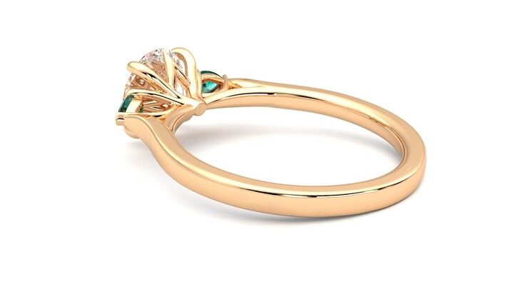 Taylor & Hart Faith Round Engagement Ring 360 degree image 18