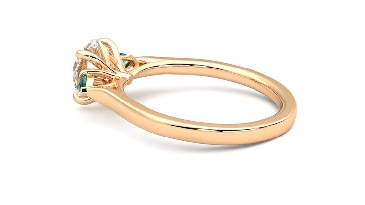 Taylor & Hart Faith Round Engagement Ring 360 degree image 19