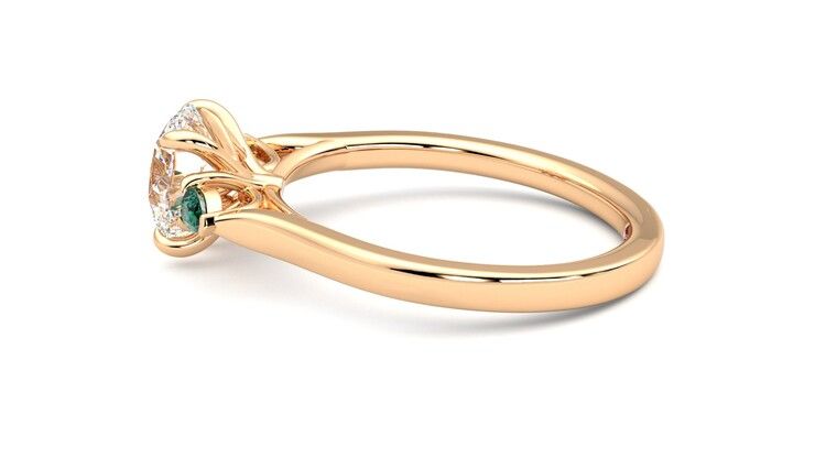 Taylor & Hart Faith Round Engagement Ring 360 degree image 20