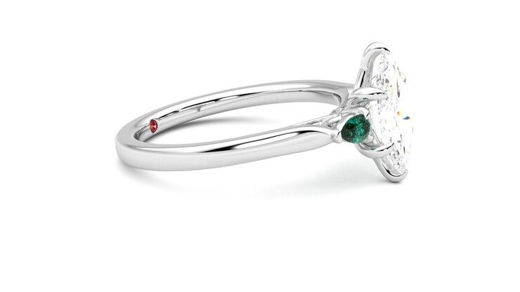 Taylor & Hart Faith Marquise Engagement Ring 360 degree image 8
