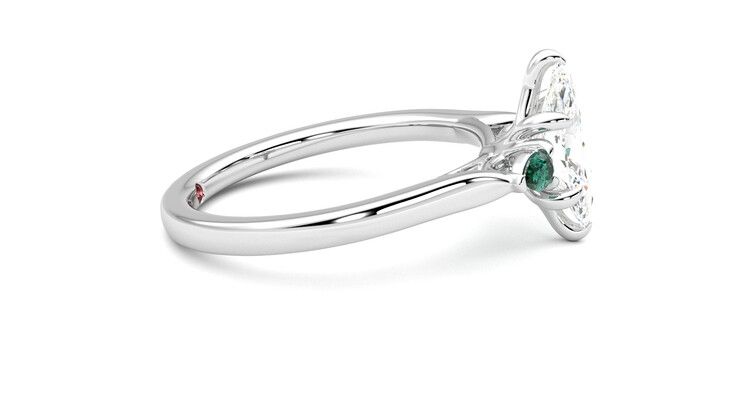 Taylor & Hart Faith Marquise Engagement Ring 360 degree image 9