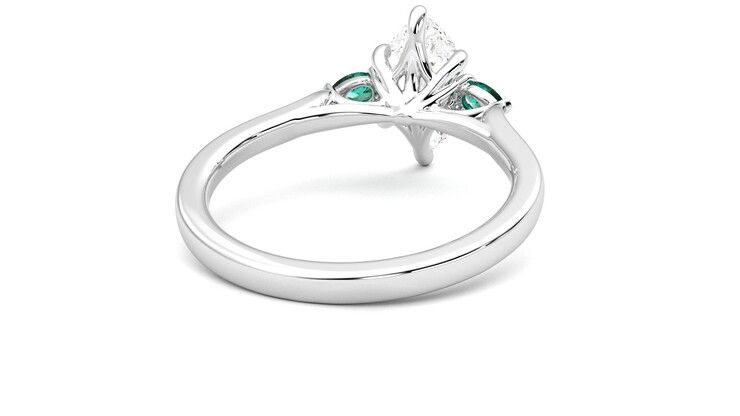 Taylor & Hart Faith Marquise Engagement Ring 360 degree image 14
