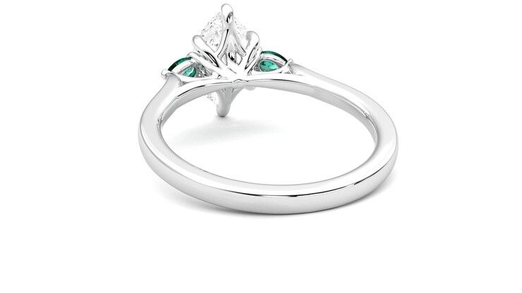 Taylor & Hart Faith Marquise Engagement Ring 360 degree image 16
