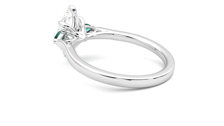 Taylor & Hart Faith Marquise Engagement Ring 360 degree image 18