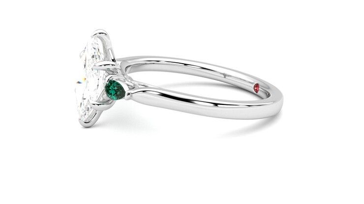 Taylor & Hart Faith Marquise Engagement Ring 360 degree image 22
