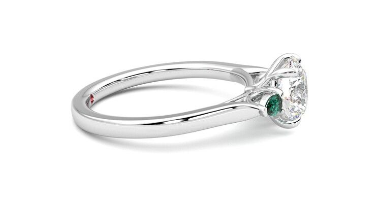Taylor & Hart Faith Round Engagement Ring 360 degree image 9