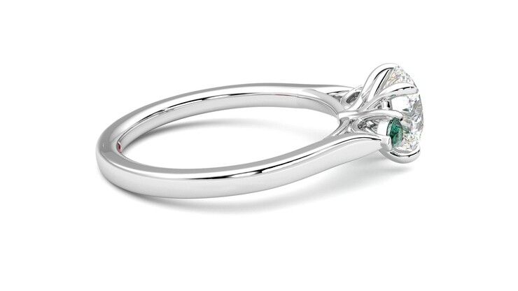 Taylor & Hart Faith Round Engagement Ring 360 degree image 10