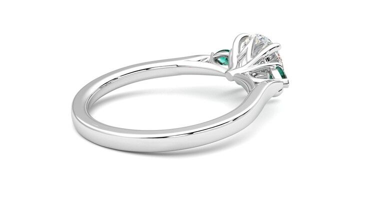 Taylor & Hart Faith Round Engagement Ring 360 degree image 12