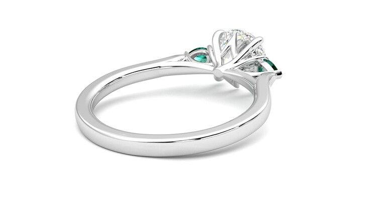 Taylor & Hart Faith Round Engagement Ring 360 degree image 13