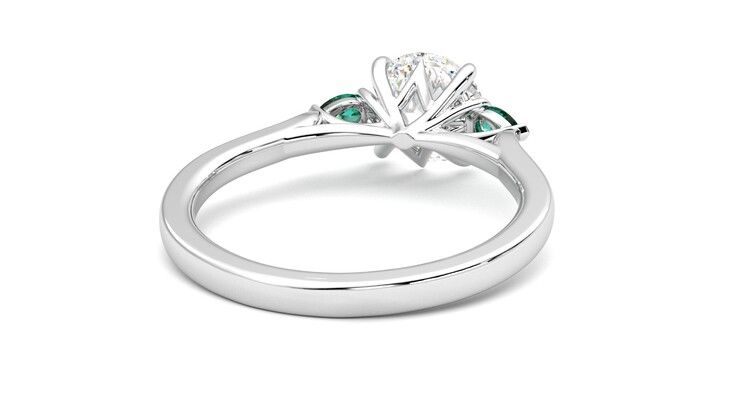 Taylor & Hart Faith Round Engagement Ring 360 degree image 14