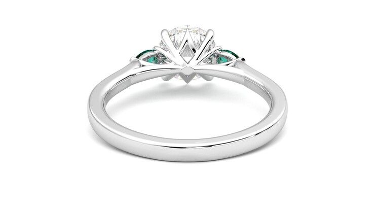 Taylor & Hart Faith Round Engagement Ring 360 degree image 15