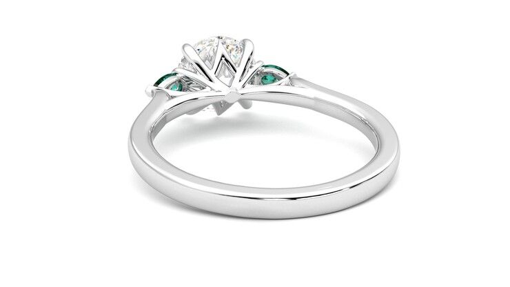 Taylor & Hart Faith Round Engagement Ring 360 degree image 16