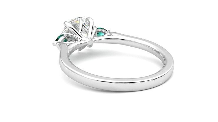 Taylor & Hart Faith Round Engagement Ring 360 degree image 17