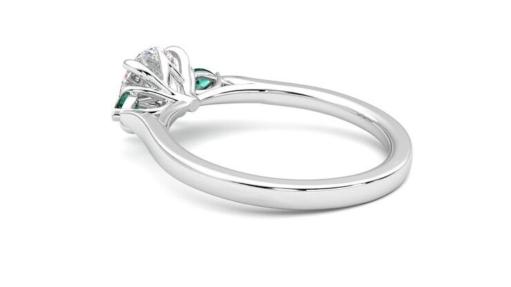 Taylor & Hart Faith Round Engagement Ring 360 degree image 18