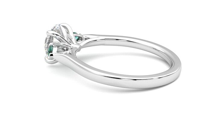 Taylor & Hart Faith Round Engagement Ring 360 degree image 19