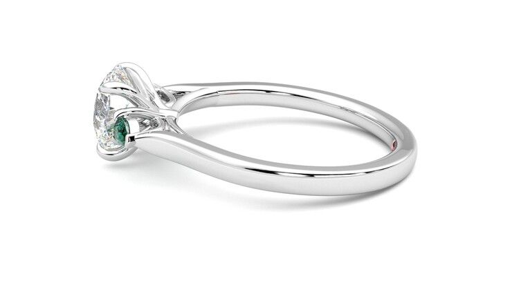 Taylor & Hart Faith Round Engagement Ring 360 degree image 20