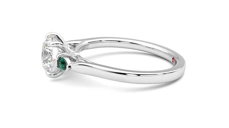 Taylor & Hart Faith Round Engagement Ring 360 degree image 21