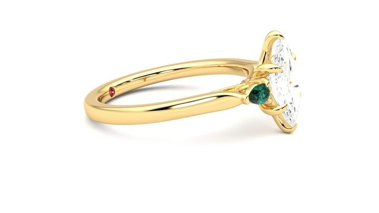 Taylor & Hart Faith Marquise Engagement Ring 360 degree image 8