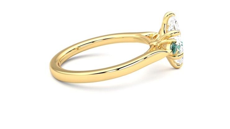 Taylor & Hart Faith Marquise Engagement Ring 360 degree image 10