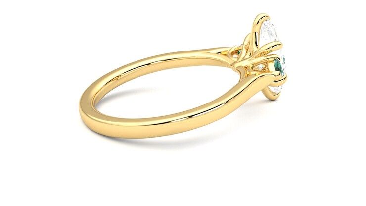 Taylor & Hart Faith Marquise Engagement Ring 360 degree image 11