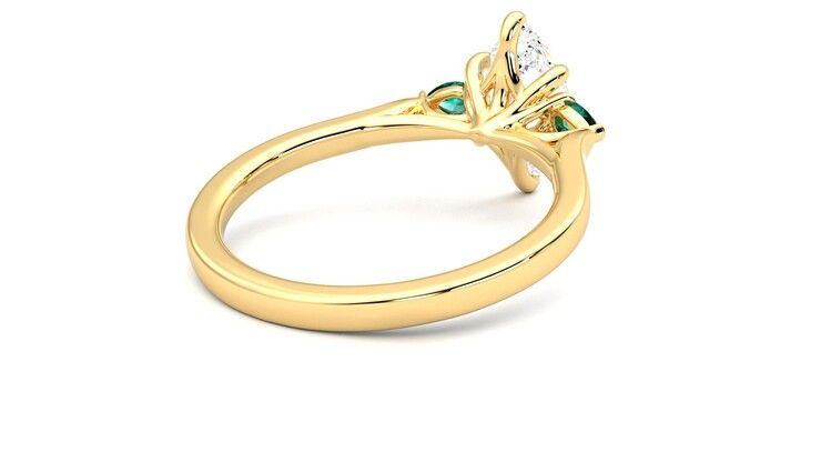 Taylor & Hart Faith Marquise Engagement Ring 360 degree image 13
