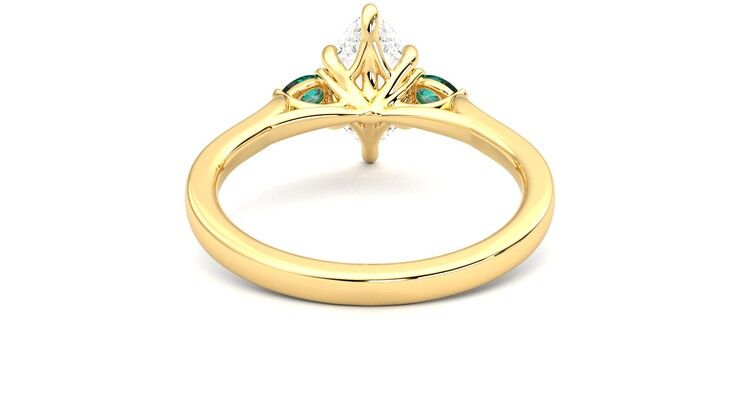 Taylor & Hart Faith Marquise Engagement Ring 360 degree image 15