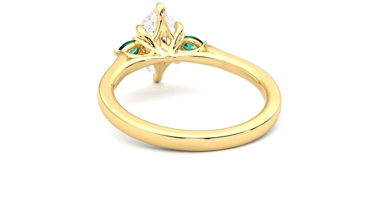 Taylor & Hart Faith Marquise Engagement Ring 360 degree image 16