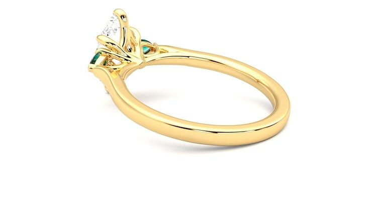 Taylor & Hart Faith Marquise Engagement Ring 360 degree image 18