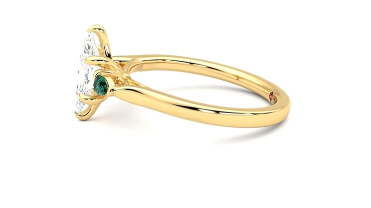 Taylor & Hart Faith Marquise Engagement Ring 360 degree image 21