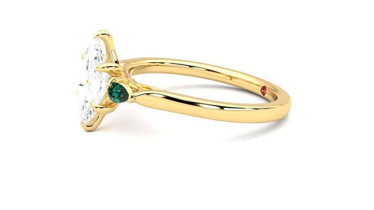 Taylor & Hart Faith Marquise Engagement Ring 360 degree image 22