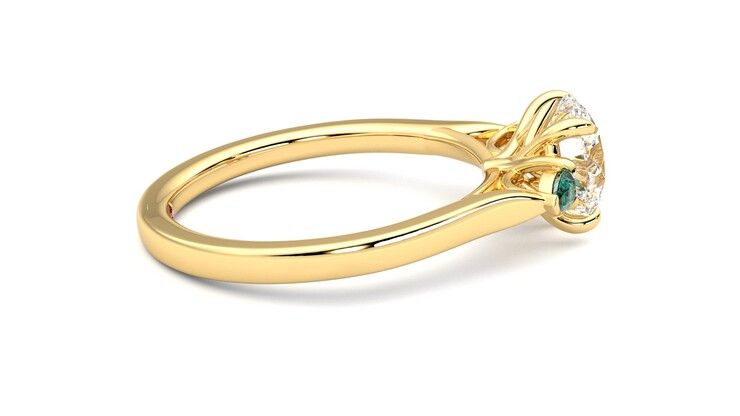 Taylor & Hart Faith Round Engagement Ring 360 degree image 10