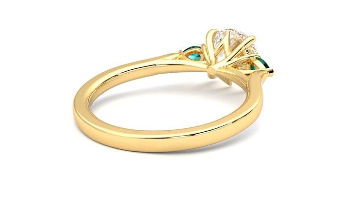 Taylor & Hart Faith Round Engagement Ring 360 degree image 13