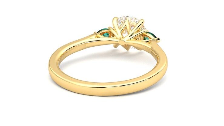 Taylor & Hart Faith Round Engagement Ring 360 degree image 14