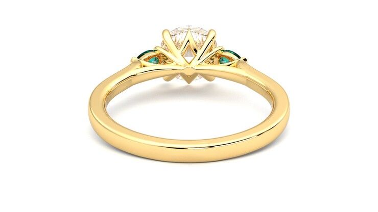 Taylor & Hart Faith Round Engagement Ring 360 degree image 15
