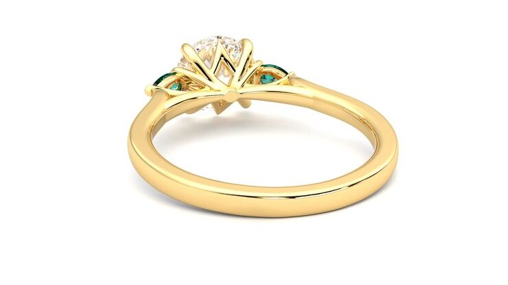 Taylor & Hart Faith Round Engagement Ring 360 degree image 16