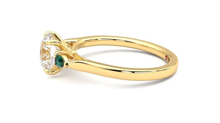 Taylor & Hart Faith Round Engagement Ring 360 degree image 21