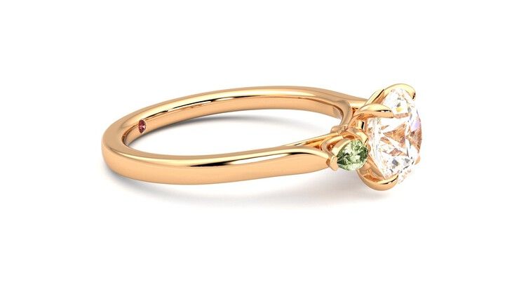 Taylor & Hart Faith Round Engagement Ring 360 degree image 8