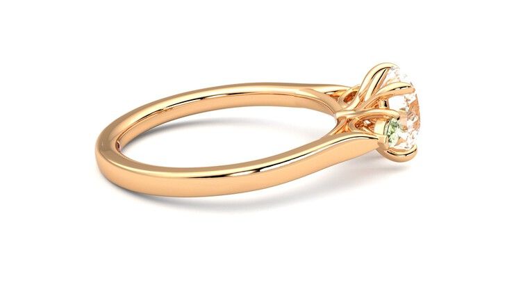Taylor & Hart Faith Round Engagement Ring 360 degree image 10