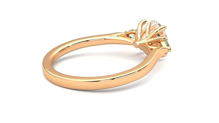 Taylor & Hart Faith Round Engagement Ring 360 degree image 12