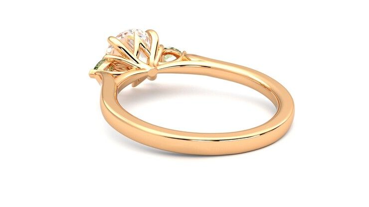 Taylor & Hart Faith Round Engagement Ring 360 degree image 17