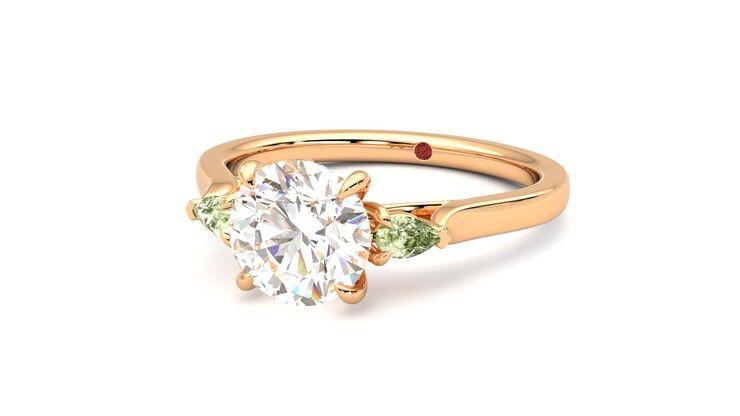 Taylor & Hart Faith Round Engagement Ring 360 degree image 26