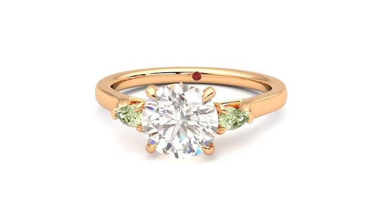 Taylor & Hart Faith Round Engagement Ring 360 degree image 28